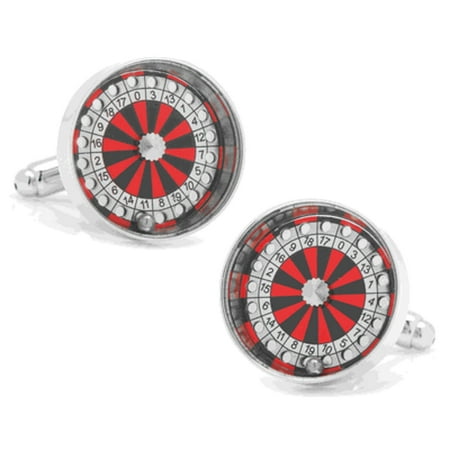 Functional Roulette Wheel Cufflinks Vegas Gambling