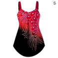 thumbnail image 1 of Eigraketly 2021 traje de baño Sexy de piezas para mujer, traje de baño acolchado, traje de baño estampado sin espalda, traje de baño con cuello en V Traje de baño Rojo S Eigraketly OD001290-13, 1 of 6