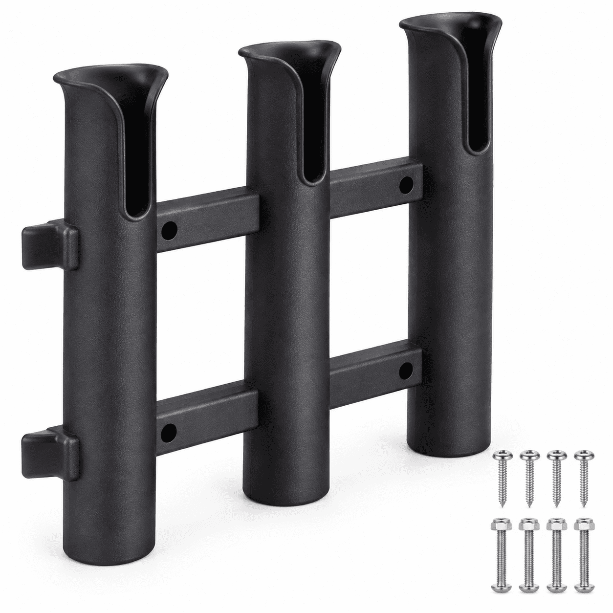 2 Color Boat Kayak Truck Side-Mount 3-Tube Fishing Rod Holder Bracket