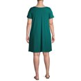 thumbnail image 2 of Ella Samani Women's Plus Size Short Sleeve T-shirt Dress with Pockets, 2 of 6