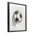 thumbnail image 3 of Stupell Industries Splatter Soccer Ball Black Framed Print Under Glass, design by Marcus Prime, 16 x 13, 3 of 10