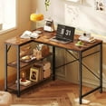 Walmart LShaped Computer Gaming Desk with Storage Shelves, Suitable