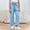 Blue, variant on Bnwani Toddler Girl Pants Lace Up High Waist Pant Lightweight Pockets Casual Loose Long Trousers Size 4-13 Beige