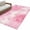Pink White HotPink, variant on 3'x5' Rug for Living Room Bedroom, Valentine's Day Washable Area Rugs Non-Slip Carpet Mats, Watercolor Roses Floral Ombre Romantic Indoor Low Pile Area Rug Runner for Kitchen, Mudroom