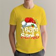thumbnail image 4 of Christmas Tee Team Santa Claus Christmas Family Matching Pajama Funny Xmas T-Shirt, OdeJous Yellow Small, 4 of 5