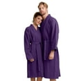 thumbnail image 2 of Women’s Long Waffle Robe - Lightweight 100% Cotton, 2 of 4