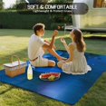 thumbnail image 4 of Blue Rose Outdoor Rug 5x8 Ft - Reversible Patio Rug Outdoor Camping Rugs, Elegance Fantasy Flowers Romantic Washable Indoor Outdoor Area Rugs, Non-Slip Outdoor Carpet Runner for Deck/Porch, 4 of 8