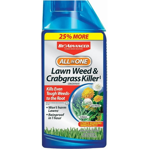 All-In-One Lawn Weed and Crabgrass Killer I, Concentrate, 40 oz