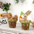 thumbnail image 2 of Decoraciones de Pascua Lindo futón Adornos de conejo de Pascua Decoración de escritorio para fiesta en el hogar, 2 of 5