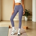 thumbnail image 2 of High Waisted Leggings for Women Soft Tummy Control Yoga Pants for Workout Athletic Women's Solid Color Jogger Yoga Pants Casual Leggings, 2 of 7