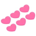 thumbnail image 1 of Unique Bargains Tennis Vibration Dampener, 6 Pack Heart Shock Absorber Pink, 1 of 6