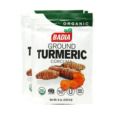 Badia Organic Turmeric Powder, 8 oz - Palatize Pack of 2