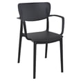 thumbnail image 1 of Compamia Loft Indoor and Outdoor Dining Arm Chair in Black, 1 of 8