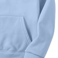thumbnail image 6 of Men Sweatshirt Cameland Men's Crew Neck Long Sleeve Solid Color Hooded Sweatshirt Front Pockets Green,XXL, 6 of 6