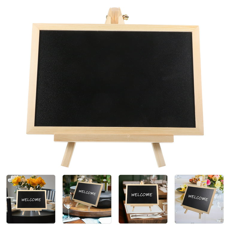 Wanwan Mini Chalkboard Creative Shape Eye-catching Wood Decorative Small  Chalkboard Message Notice Blackboard for Home