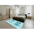thumbnail image 4 of Ahgly Company Indoor Rectangle Patterned Electric Blue Area Rugs, 6' x 9', 4 of 6