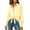 Yellow, variant on hoksml Women's Vertical Stripe Button Down Shirt, Smocked Cuff Oversized Pocket Blouse for Office Daily Vacation Wear