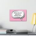 thumbnail image 4 of Inspirational Wall Art Believe You Can Motivation Wall Decor for Home Office Gym Inspiring Success Quote Print Ready to Hang Unframed, 4 of 13