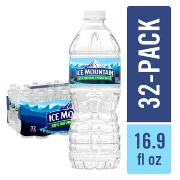 Ice Mountain Spring Water, 16.9 fl oz, 32 Pack Plastic Bottles