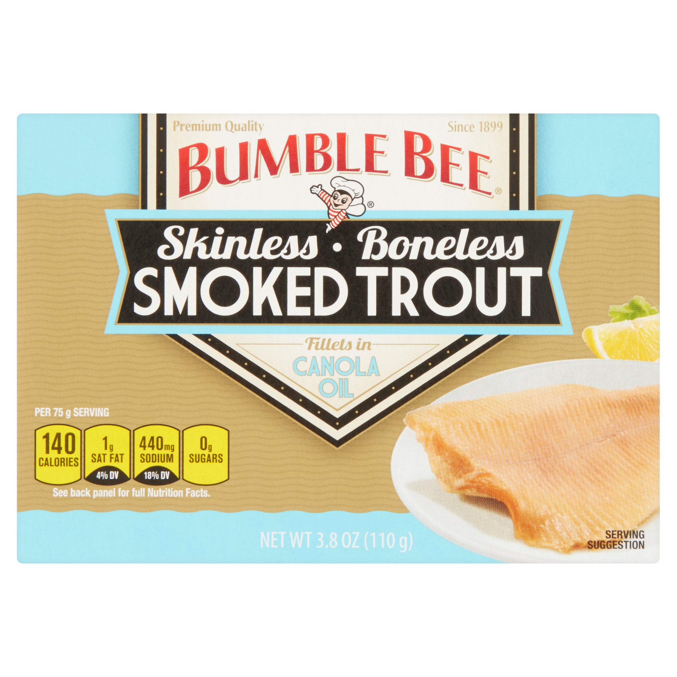 Bumble Bee Skinless Smoked Trout in Canola Oil, 3.8 oz by Bumble Bee Seafoods