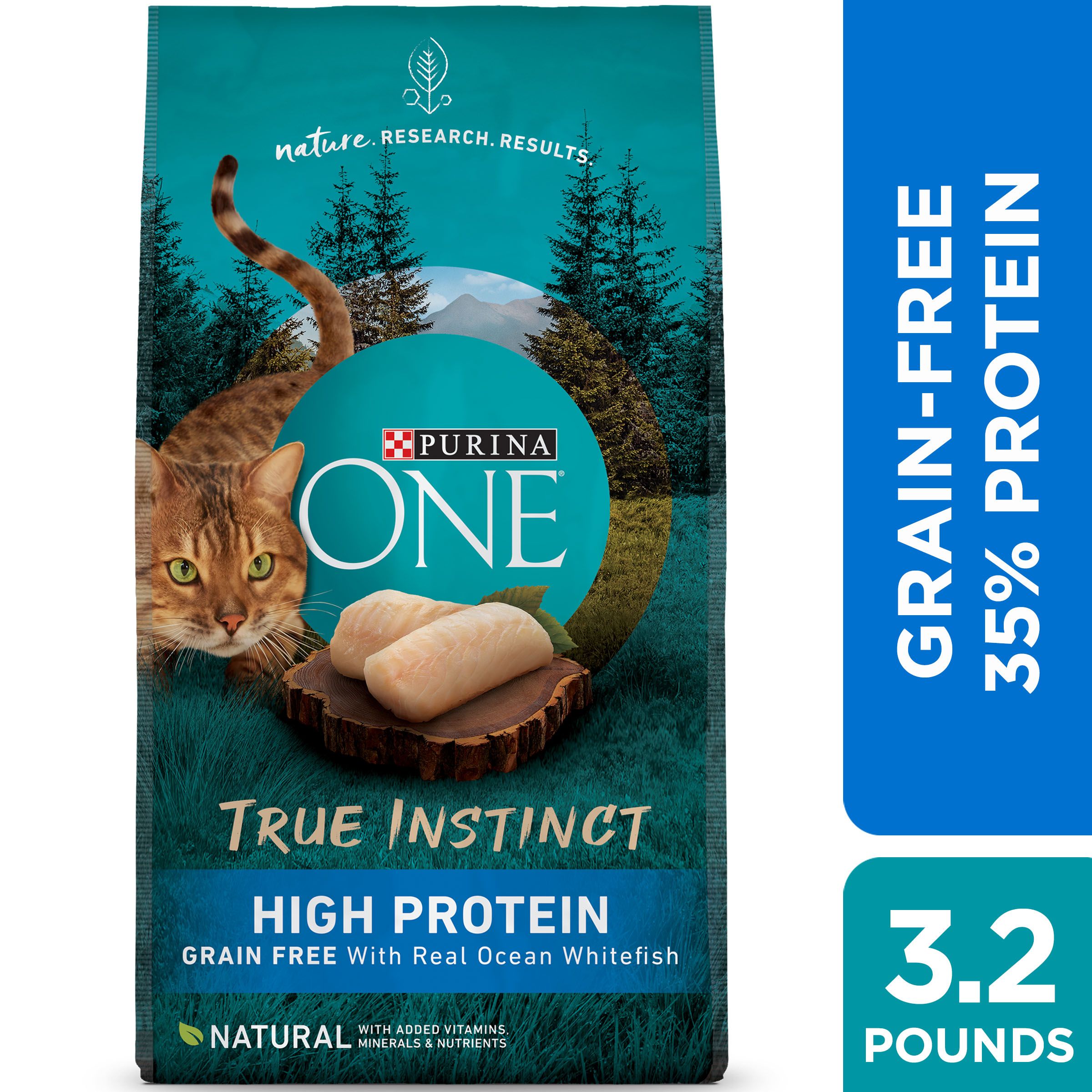 Purina ONE Natural, High Protein, Grain Free Dry Cat Food, True