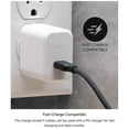 thumbnail image 3 of mophie charge stream USB-C to USB-C 2m/6ft Cable - 60W Power Delivery Enduraflex Silicone Ultra-Durable Braided Design for Everyday Use, 3 of 8