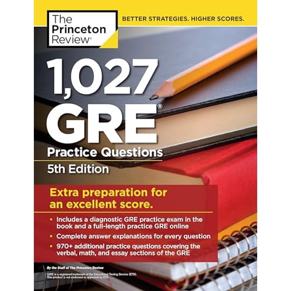 Pre-Owned 1,027 GRE Practice Questions, 5th Edition: GRE Prep for an Excellent Score (Graduate Test Prep) Paperback