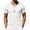 White, variant on Men's Short Sleeve Henley T-Shirts Ribbed V Neck Slim Fit Stretchy Casual Summer Fashion Textured Button Down Pullover Tops