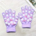 thumbnail image 3 of 2 Pairs Kids Winter Warm Gloves Toddler Full Finger Winter Gloves Knit Gloves for Kids Children Girls Aged 5-10 Year, 3 of 7
