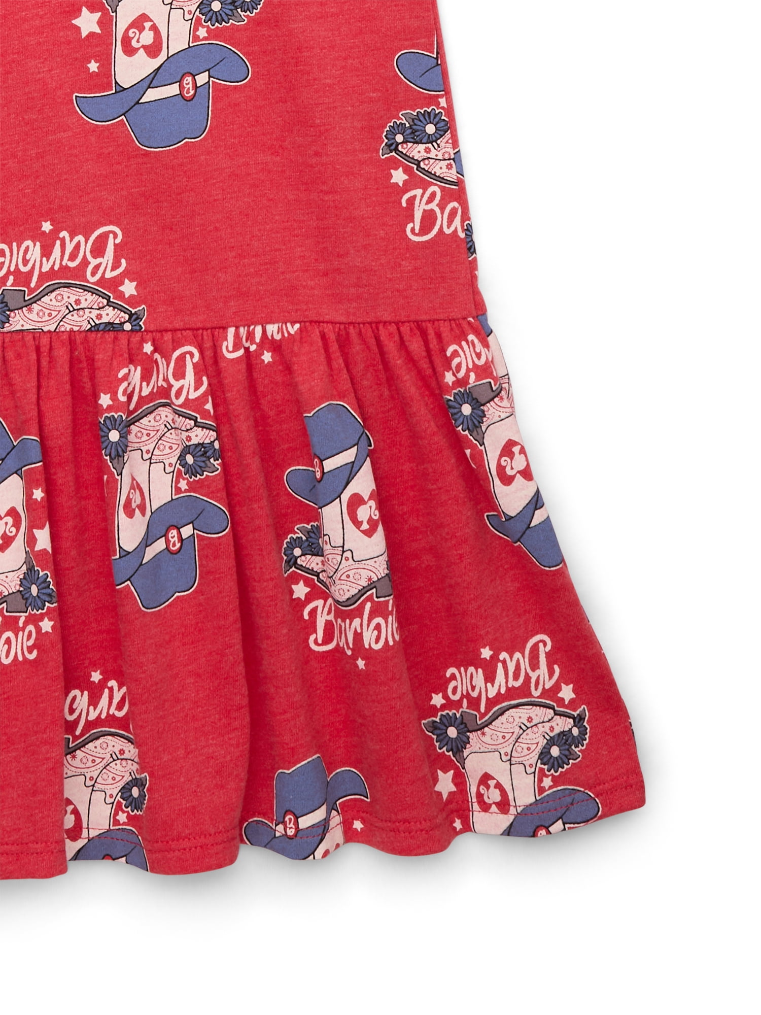 Barbie Girls Tank Printed Dropwaist Dress, Sizes 4-12