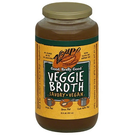 Veggie Stock - Zoup! Good, Really Good Veggie Broth, 31 fl oz, (Pack of 6)