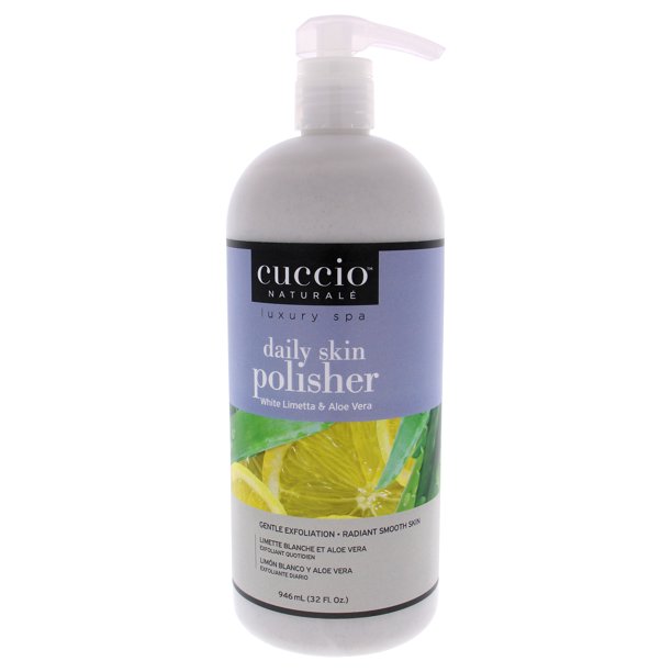 Exfoliante diario para la piel Luxury Spa - Limeta blanca y aloe vera de Cuccio Naturale para unisex - 32 oz Cuccio Cuccio Naturale