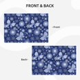 thumbnail image 4 of Placemats Set of 4 / 6, Beautiful Snowflake Butterfly Placemats for Dining Table Indoor/Outdoors Heat Resistant Washable Placemats 18" x 12", 4 of 8
