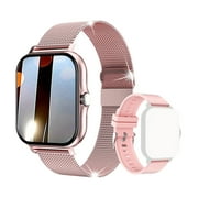 Nkmbld Android Waterproof Smartwatch Fitness with Call Answering/Calling FunctionDual Straps Included, Multicolor