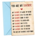 thumbnail image 5 of CCOCC Valentines Day Card,Valentines Day Cards Gifts for Him Her,Valentines Day Card for Husband Wife Boyfriend Girlfriend Fiance Fiancee Men Women - You Are My Favorite Love Note, 5 of 7