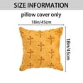 thumbnail image 6 of Unique Bargains Maple Leaves Embroidery Throw Pillow Covers Yellow 18" x 18", 6 of 6