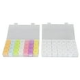 thumbnail image 4 of Nail Art Storage Box, Durable Portable Nail Rhinestone Storage Box 28 Grids  For Jewelry, 4 of 8