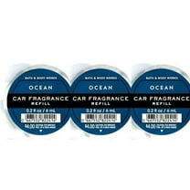 3 Pack Bath and Body Works -Ocean ScentPortable Car Fragrance Refill. 0.2 Oz