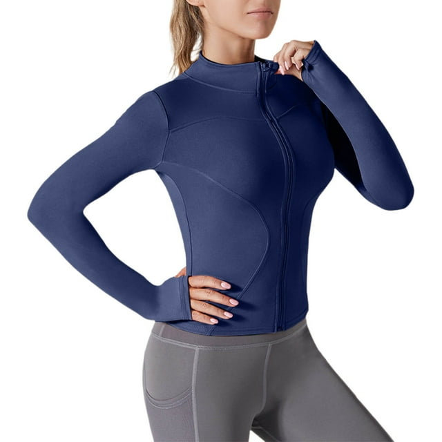 Plebaso Women's UPF 50+ Full Zip Sun Shirts Long Sleeve Lightweight Sun Protection Jacket for Workout
