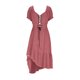 thumbnail image 3 of Vestido de Verano para las Mujeres Playa Color Sólido sin Mangas Hueco Vestido de Midi, Vestido de Fiesta Casual para Vacaciones Y Salidas Diarias, 3 of 6