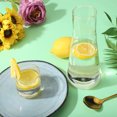 thumbnail image 3 of Clear Bedside Water Carafe Set With Tumbler Glass,Night Water Kettle Mouthwash Decanter For Nightstand, 3 of 10