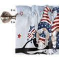 thumbnail image 5 of 4th of July Blue Red Star Tree Gnomes Kitchen Curtains Set | 36" Tier Curtains & Ombre Valances | Independence Day Decor, 5 of 6