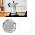 thumbnail image 3 of Filtre à Cafetière, Filtre en Acier Inoxydable, Filtre à Machine à Café, Accessoires avec Joint en Caoutchouc, 3 of 8