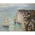 thumbnail image 2 of Monet, Claude 31x26 White Modern Wood Framed Museum Art Print Titled - LAiguille et la Porte dAval, Etretat, 2 of 4