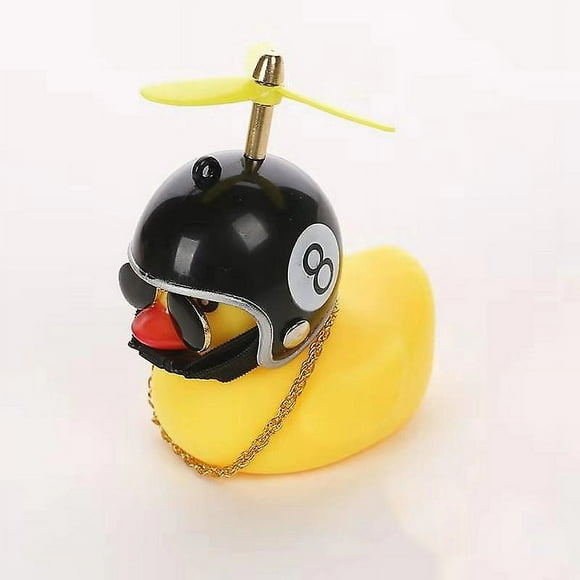 Bike Bell, Rubber Duck Bike Accessories with LED Lights Cute Propeller Handlebars Bike Horn for Kids Toddlers Kids Adult Sports Outdoorsblack 8