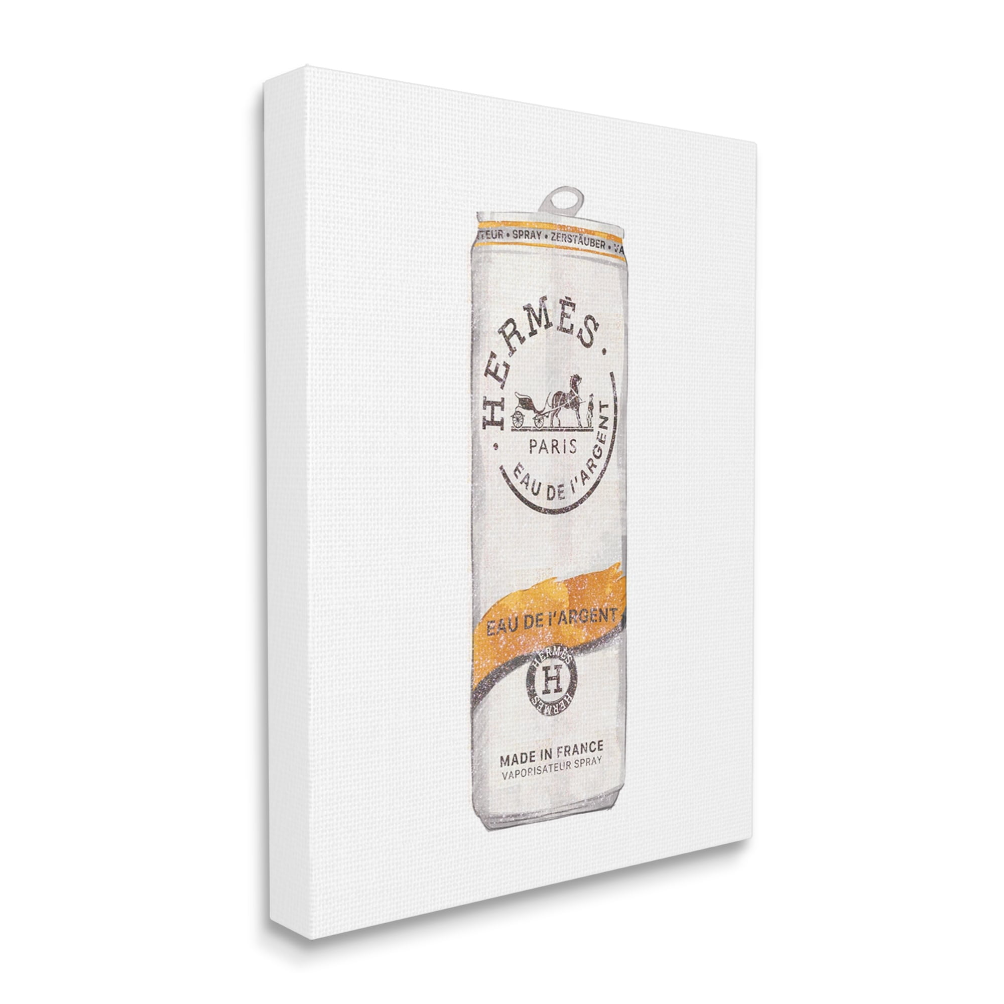 Stupell Industries Fashion Designer Style Glam Beverage Can Illustration Canvas Wall Art, 16 x 20, Design by Ziwei Li