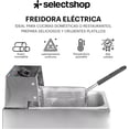 thumbnail image 2 of Freidora Aceite Eléctrica 6 Lt Industrial 2500w Acero Inoxidable, 2 of 4
