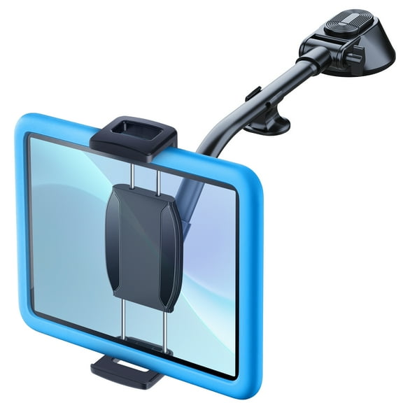 EEEkit Tablet Holder for Car, Windshield Dashboard Gooseneck Car Tablet Cradle Stand, Suction Cup Mount Fit for 4.7-12.9" iPad Phone Tablet