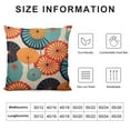 thumbnail image 6 of Nawypu  Square Throw Pillow Covers Colorful Japanese Umbrellas Pattern Pillow Cases Decorative for Home Bedroom Sofa Pillowcases Standard 2pc, 6 of 6
