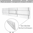 thumbnail image 3 of 4Pcs Drawer Dividers Organizers, Adjustable 8cm High Expandable From 27.5-52cm Kitchen Drawer Organizer, 3 of 6